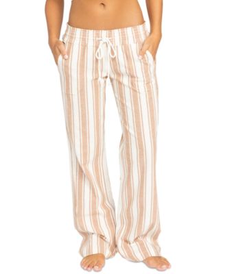 Roxy - Juniors' Oceanside Drawstring-Waist Pull-On Pants