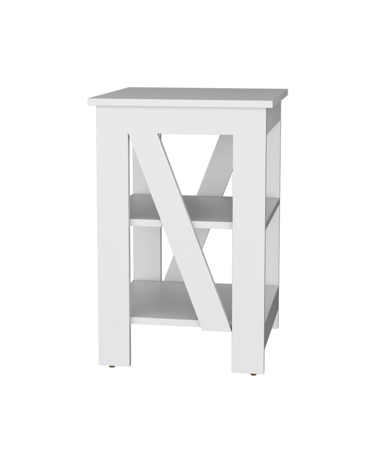 Depot E-Shop Ross 3-Tier End Table/Nightstand, Side Table for Space