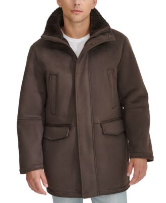 Dockers - Men's Faux-Shearling Coat
