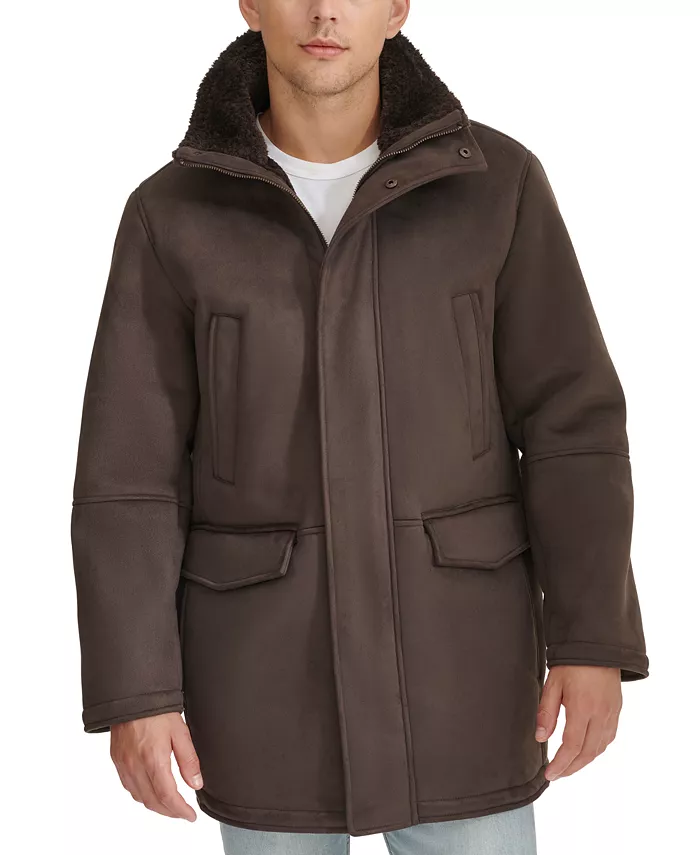 Men's Faux-Shearling Coat - thumbnail 7