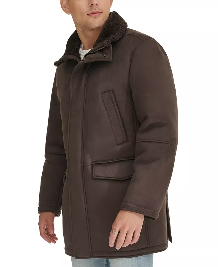 Men's Faux-Shearling Coat - thumbnail 9