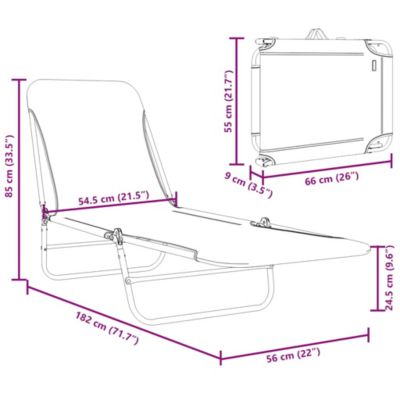 Sun Lounger Set of 2 Pink