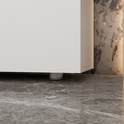 6-Drawers White Wood Chest of Drawer Cabinet Organizer