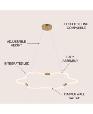 Nuvola Adjustable Dimmable LED Cloud Chandelier in Metal and Acrylic