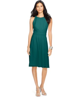 Lauren Ralph Lauren - Ruched Sleeveless Dress