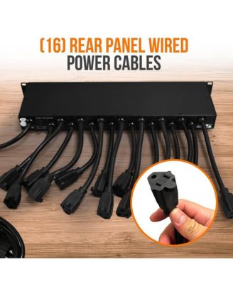 Pro Audio Power Supply Surge Protector, Rack Mount Power Conditioner Strip with (4) USB Charge Ports