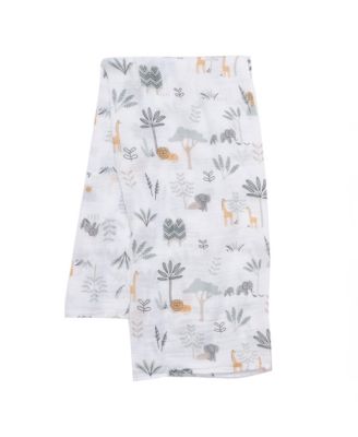 Jungle Adventure 2-Pack Cotton Muslin Newborn Baby Swaddle Blankets