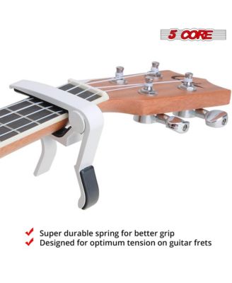 Capo Acoustic Electric Guitar 6 String Kapo Classic Clip For Banjo Mandolin Ukulele - WHITE - 2PCS