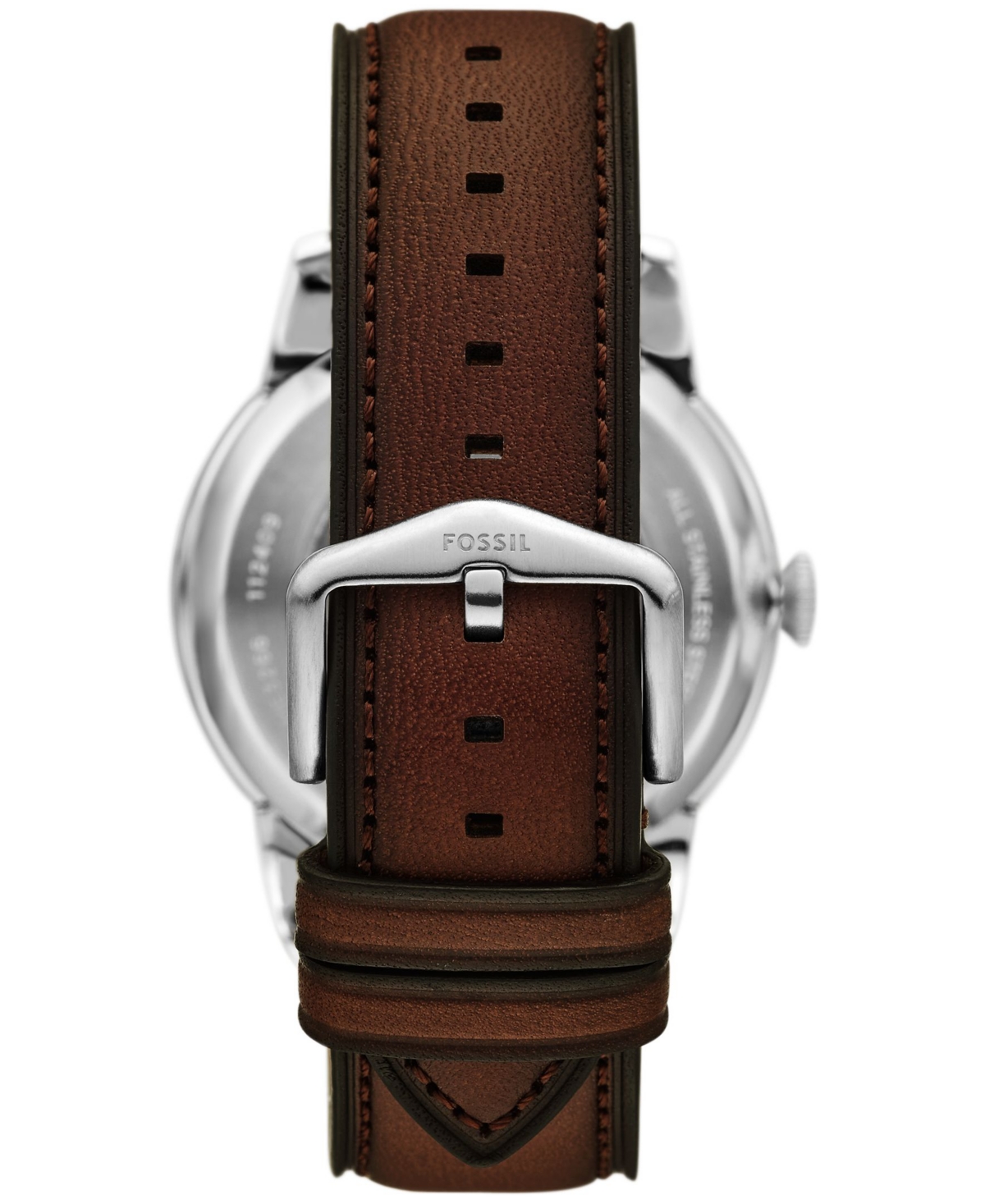 Fossil Men's Townsman Automatic Brown Leather Watch, 44mm In Brown