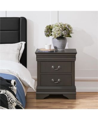 1-Pc Wooden Modern 2-Drawer – Nightstand
