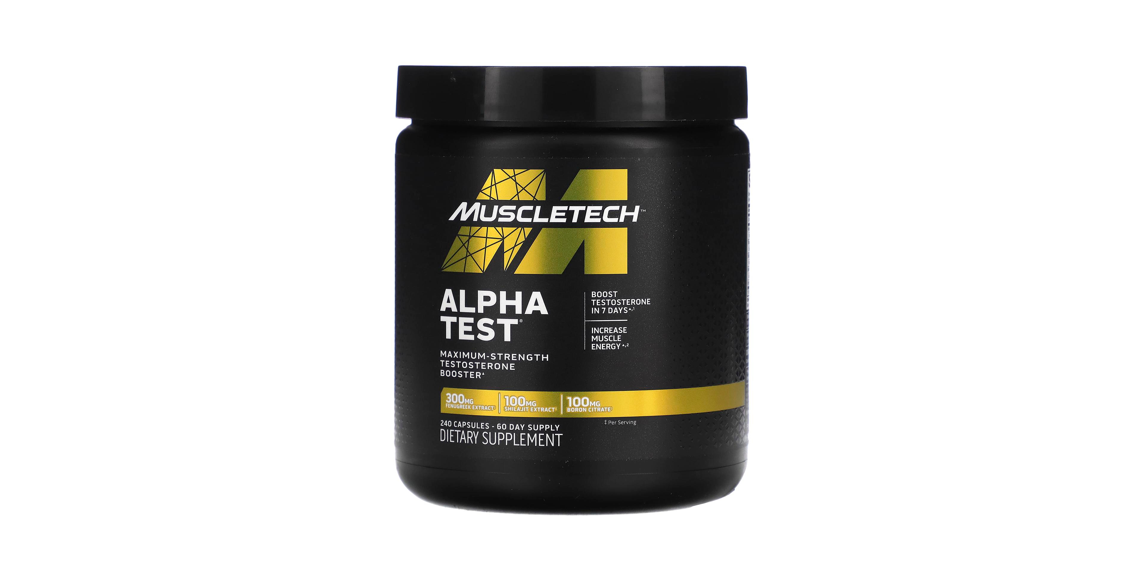 MuscleTech AlphaTest | Tribulus Terrestris & Boron Supplement | Max-Strength Atp & | Daily