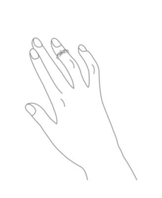 Flowers Heart Carved Filigree Midi Ring Silver Sterling Mid Finger