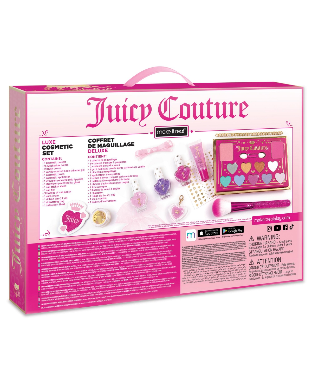 Make It Real Juicy Couture Luxe Cosmetic Set In Multi