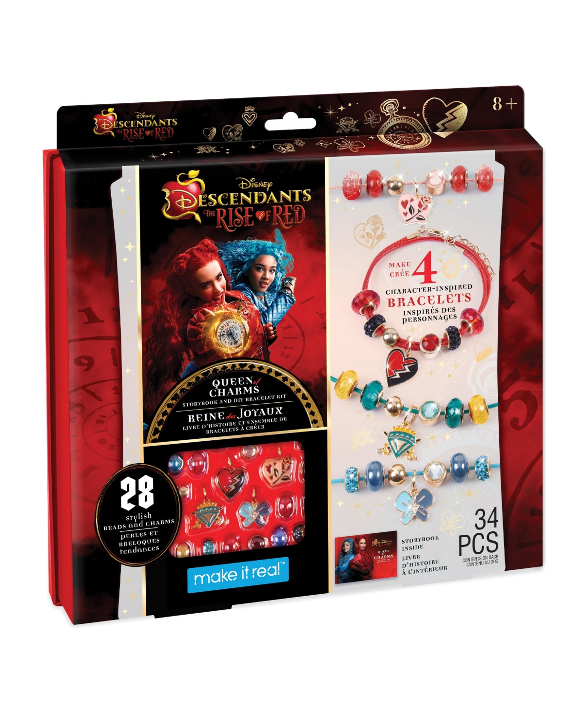 Make It Real Descendants 4 Queen Of Charms Storybook And Diy Bracelet Kit In Multi