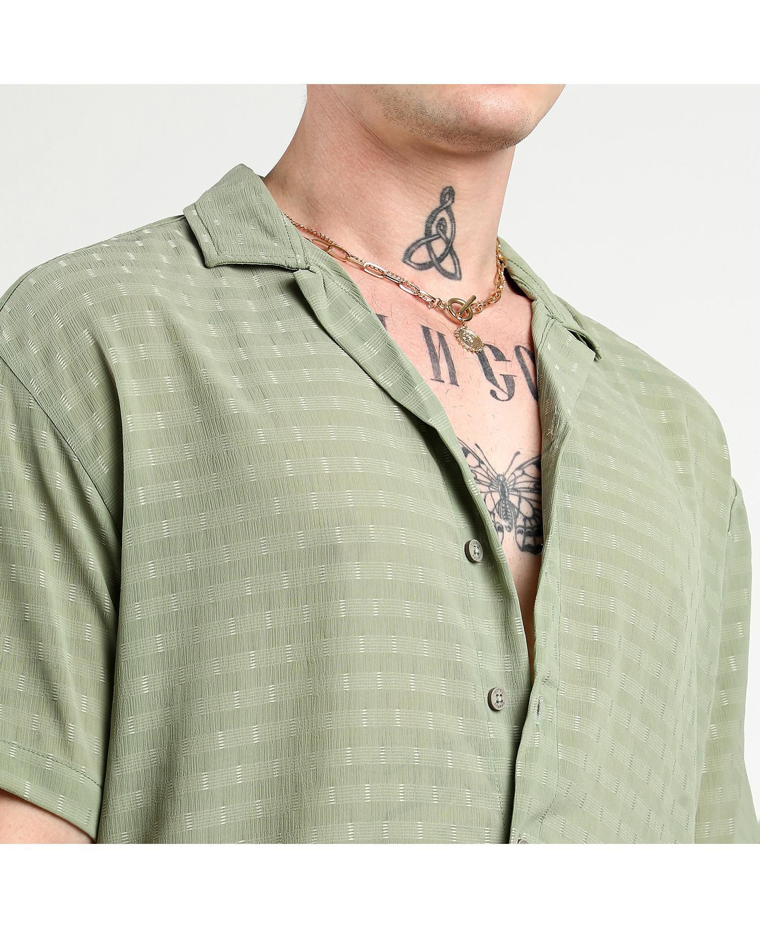 Utility Tartan Plaid Oversized Shirt