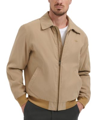 DOCKERS フライトジャケット Dockers Men's Relaxed-Fit Microtwill Full-Zip Bomber Jacket - Macy's