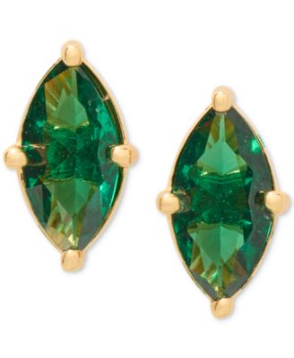 kate spade New York Signature Solitaire Stud Earrings - Emerald 7$
