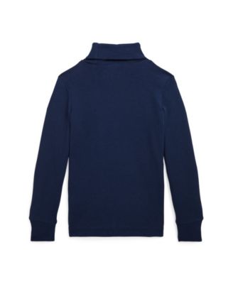 Little and Toddler Boys Cotton Interlock Turtleneck Sweatshirt