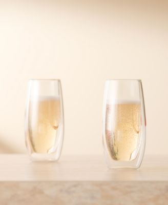 SKAL Double-Walled Champagne Glasses, Set of 2
