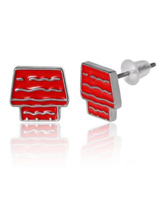 Snoopy Enamel 6 Piece Earring Set, Studs and Hoops