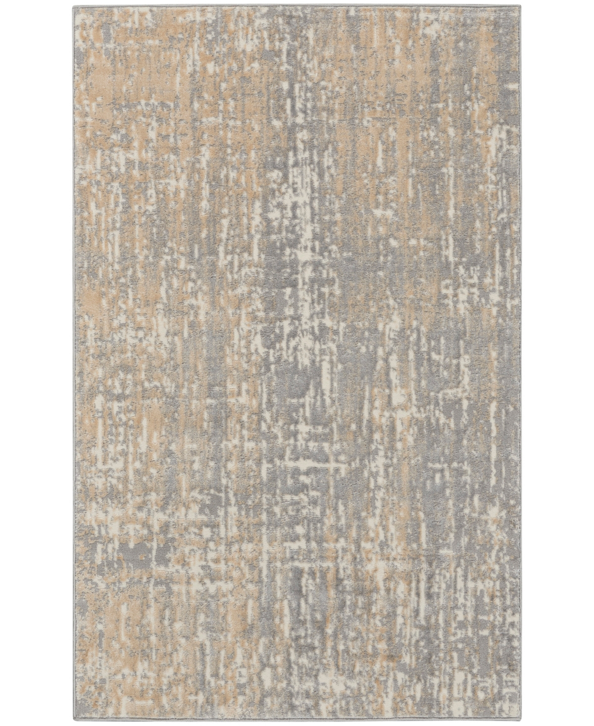 Calvin Klein Ck005 Enchanting Ech04 3'2"x5' Area Rug In Gray,beige