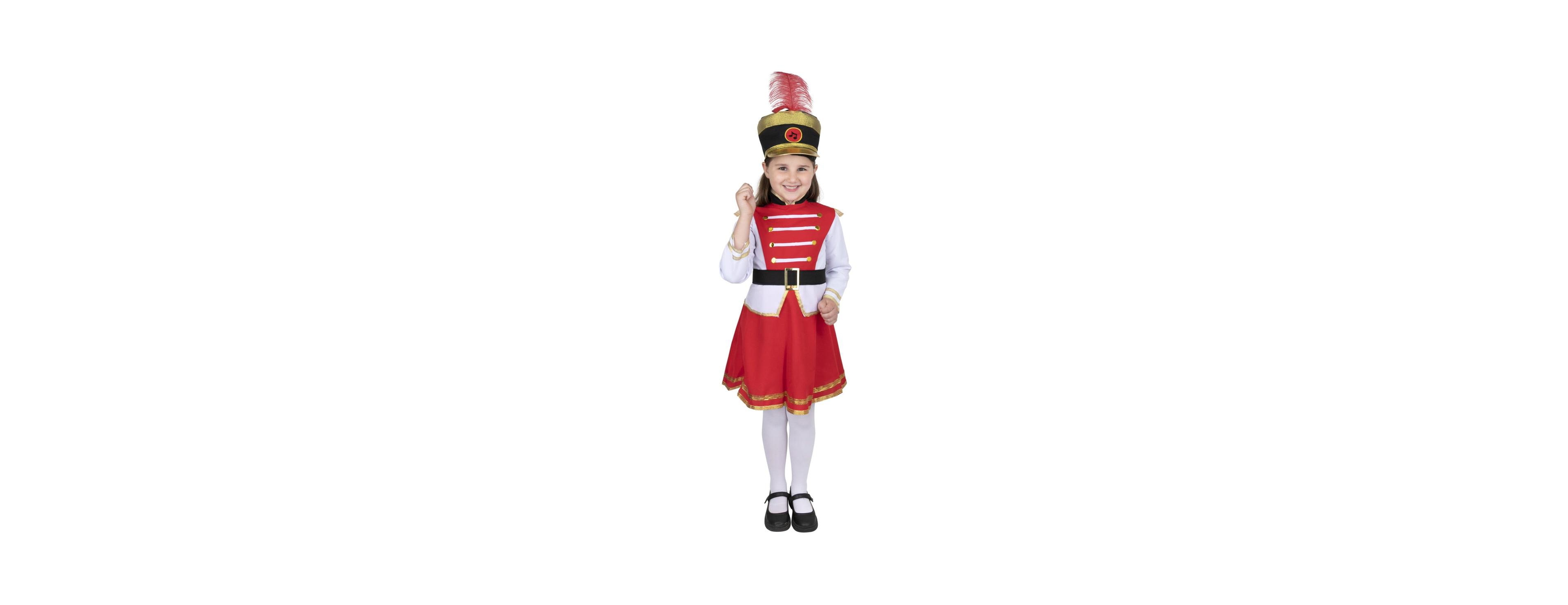 Dress Up America Kids Drum Majorette Dress & Hat Costume Set