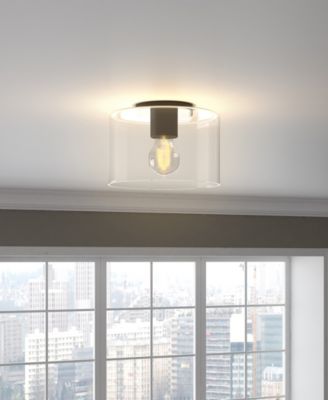 10" Metal Henri Wide Semi Flush Mount