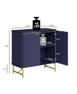 2-Door Accent Cabinet Storage Cabinet