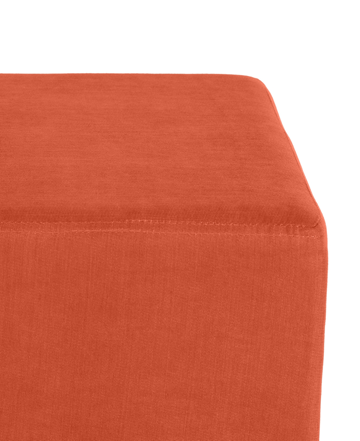 Seville Classics The Vineyard Collection Cork Storage Ottoman In Burnt Sienna