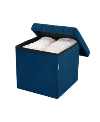 Channel Tufted Storage Ottoman