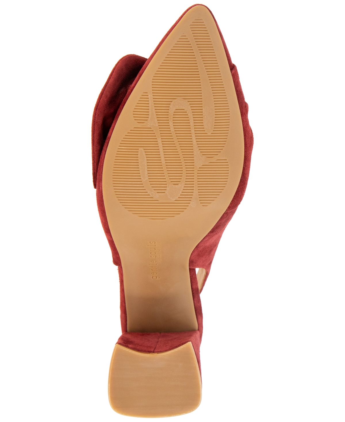 Shop Gentle Souls Women's Diana Pointed-toe Slingback Pumps In Burnt Red