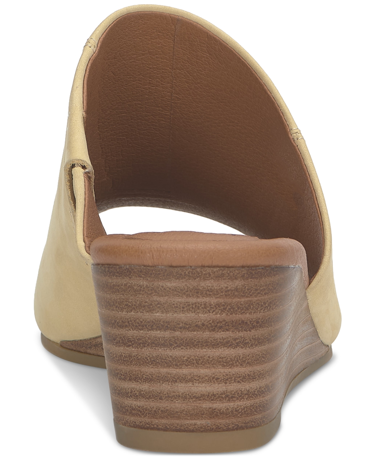 Shop Lucky Brand Women's Malenka Slip-on Wedge Sandals In Sunlight