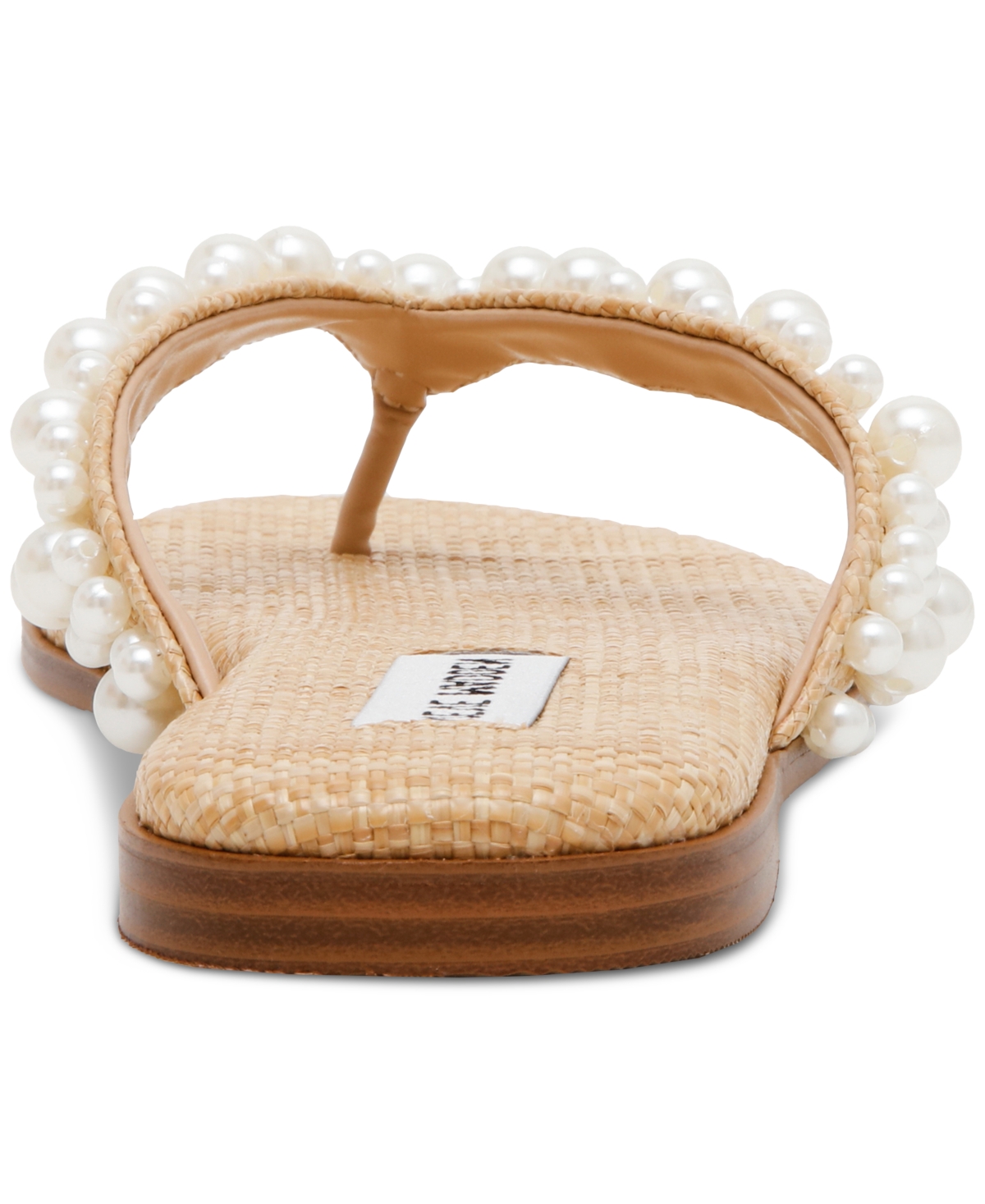Steve Madden Women's Tylie-p Thong Slide Sandals -Pearl