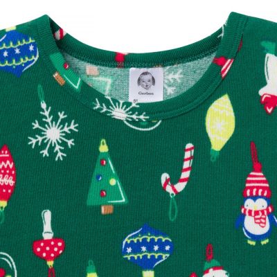 Girls Holiday Family Pajamas Neutral Two Piece Pajamas