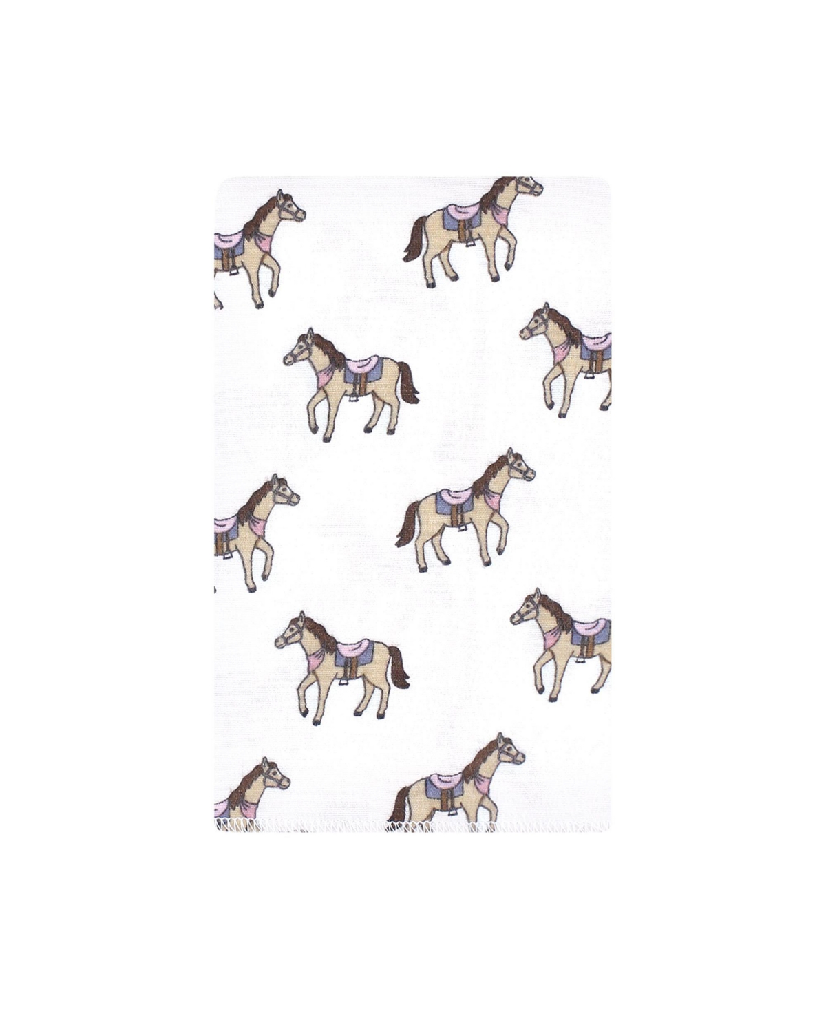 Hudson Baby Girls Cotton Flannel Burp Cloths 10-Pack, One Size - Cowgirl