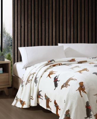 Dogs with Scarves Ultra Soft Plush Fleece Blanket, King