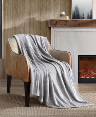 Carved Ultra Soft Plush Throw, 70" X 50"