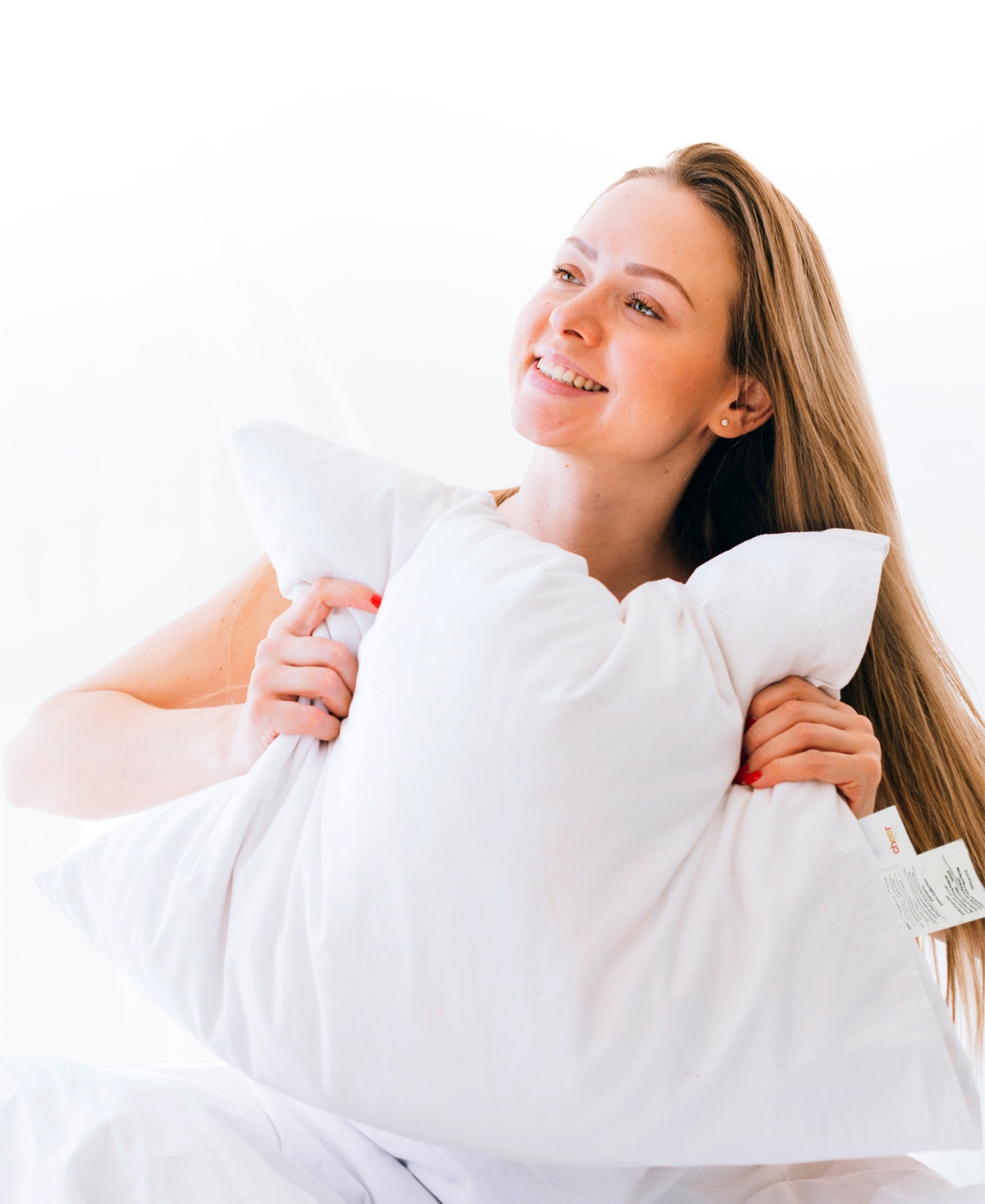 Cheer Collection Soft And Plush Bed Pillow Insert, Standard In White
