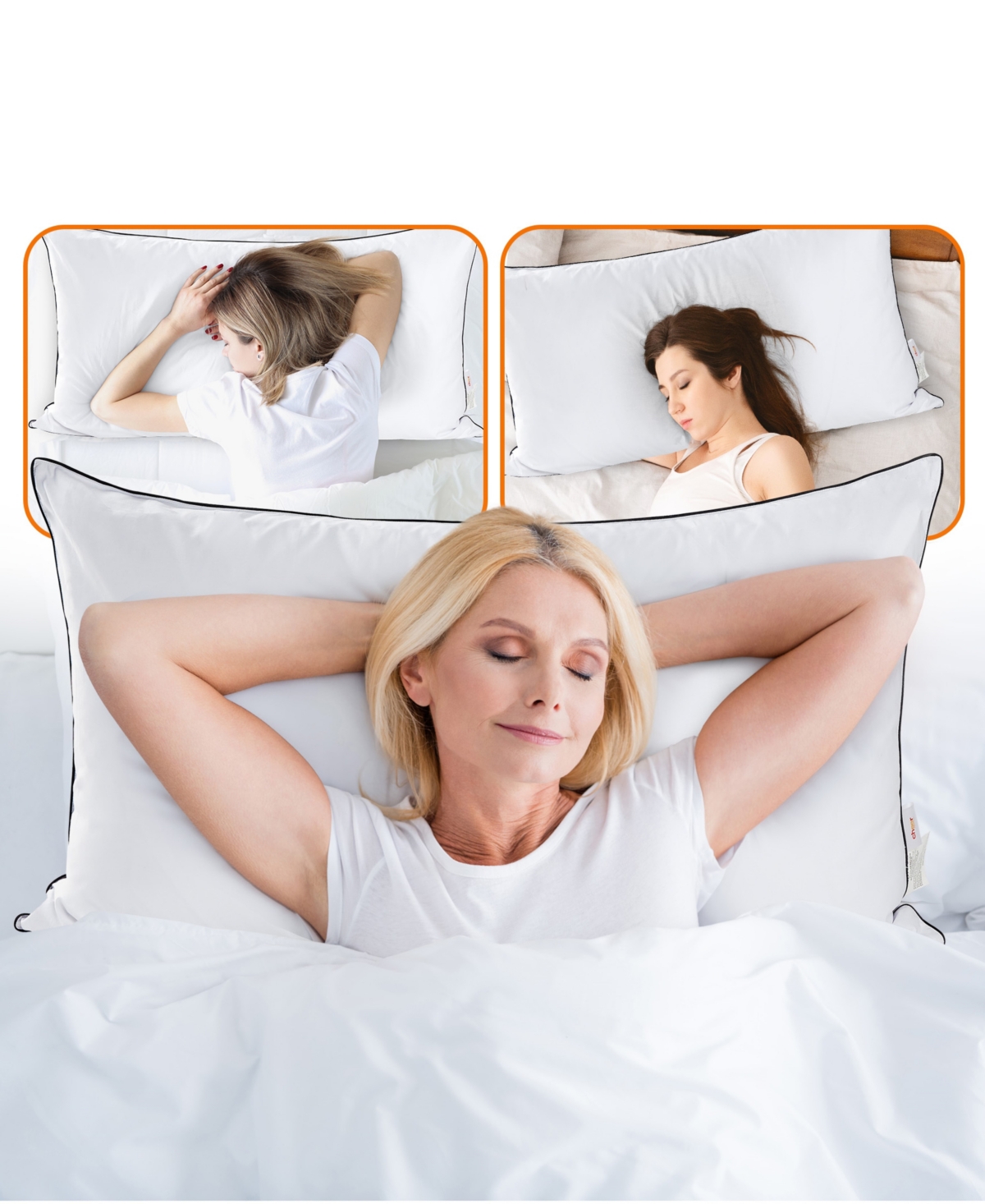 Cheer Collection Adjustable Layer Soft 2-pack Pillows, Standard/queen In White