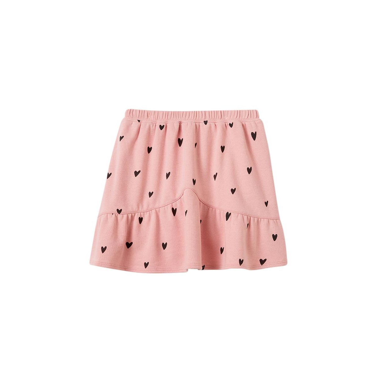 Cotton On Girls Everly Fleece Skirt -hearts