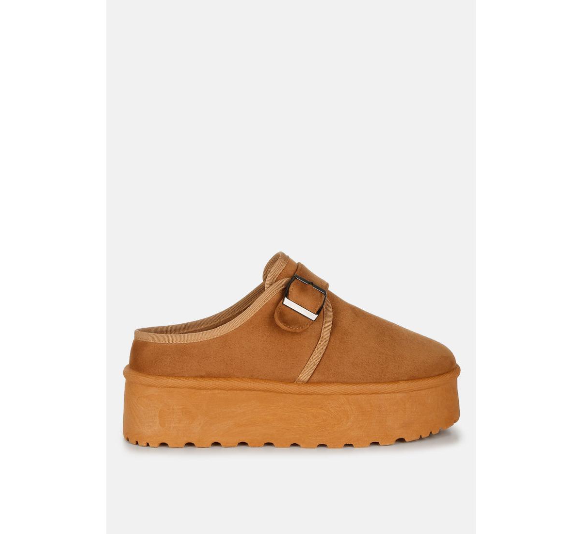 London Rag Ryeson Buckle Strap Platform Classic Slip-On