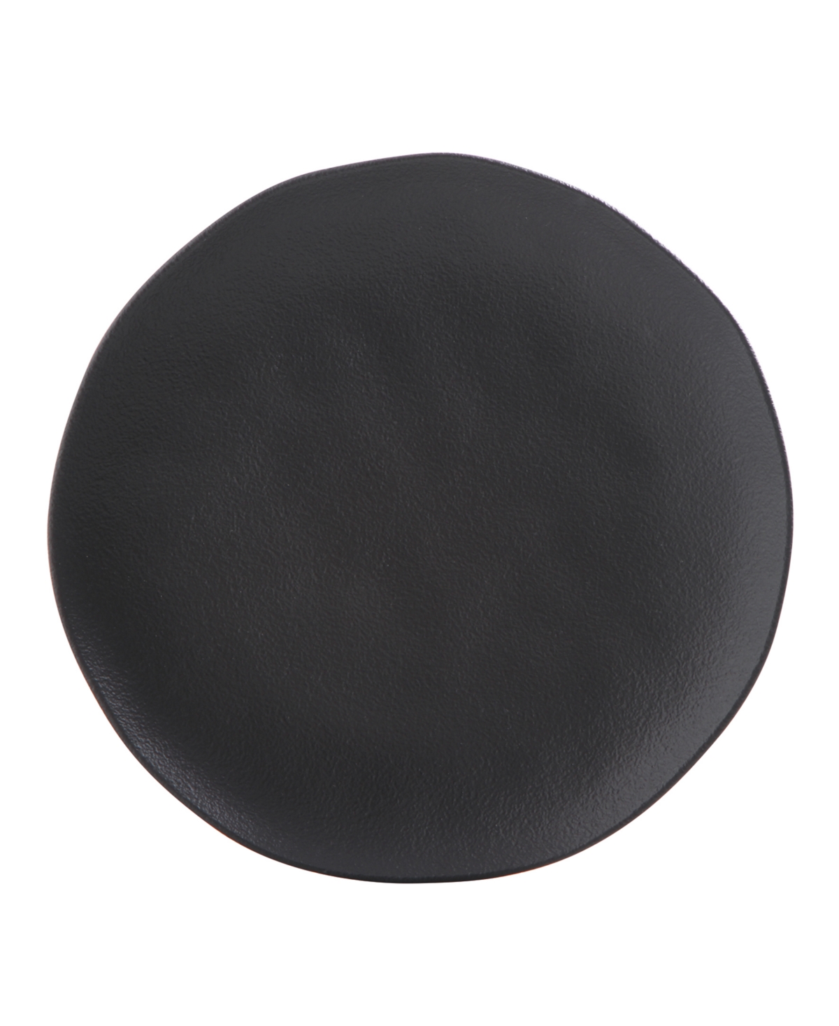 Porto Brasil Stoneware Dinner Plates, Set Of 6 In Matte Black