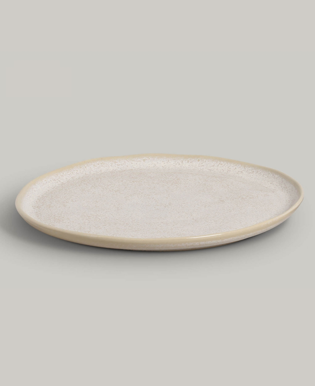 Shop Porto Brasil Stoneware Dinner Plates, Set Of 6 In Latte