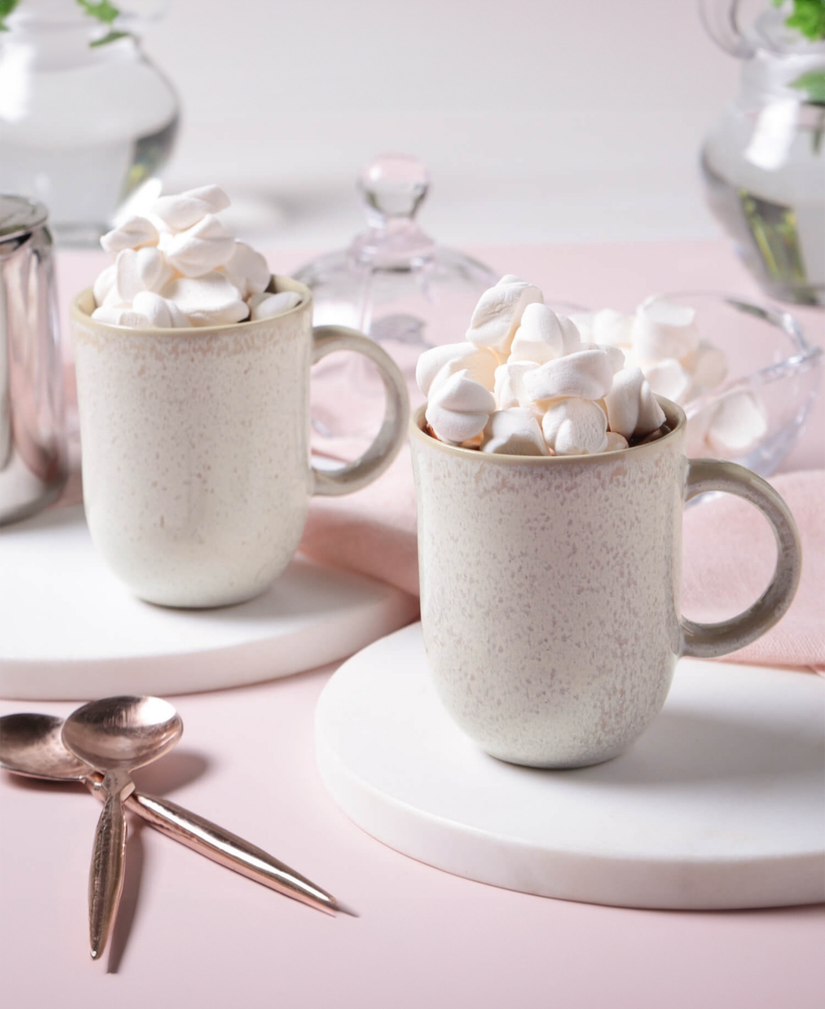 Porto Brasil Stoneware Coup Mugs, Set Of 4 In Latte