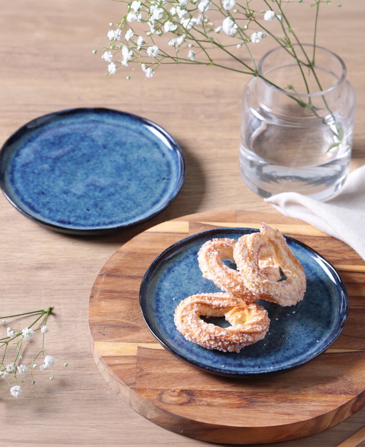 Porto Brasil Stoneware Bread Plates, Set Of 6 In Denim