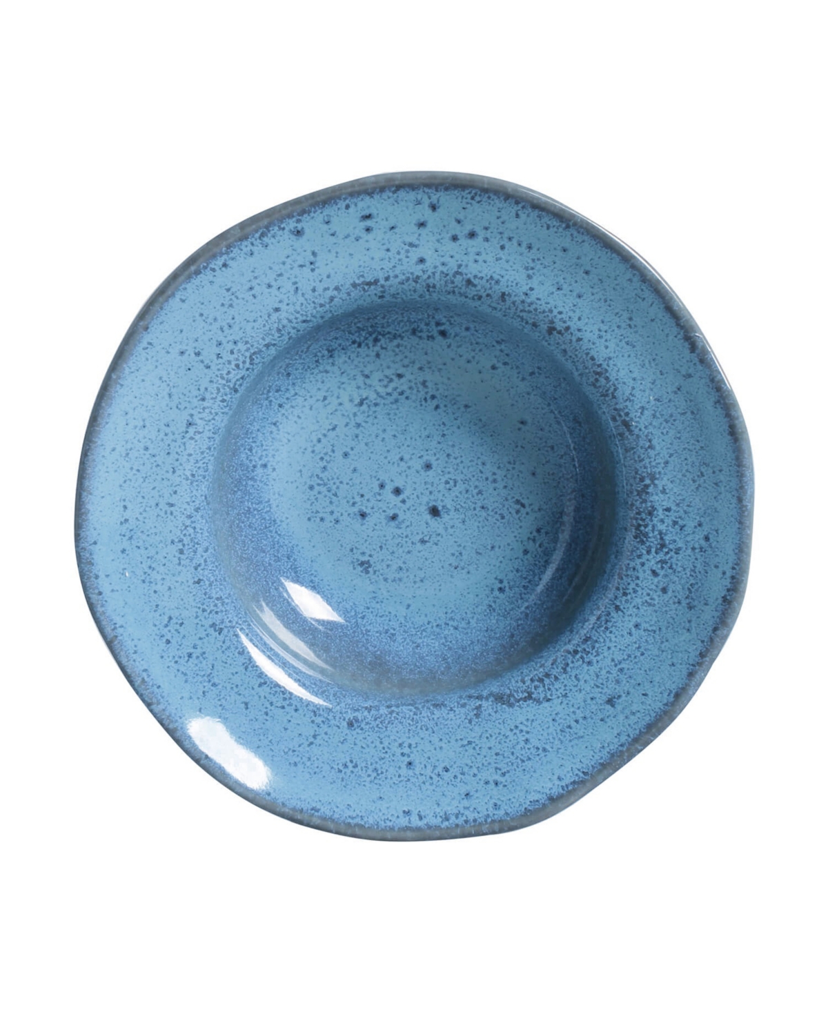 Porto Brasil Stoneware Deep Rim Dessert Plates, Set Of 4 In Breeze