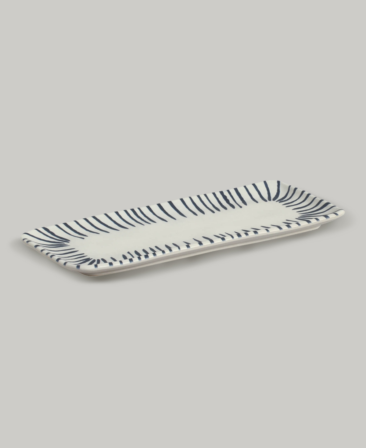 Porto Brasil Elemento Stoneware Medium Rectangular Platters, Set Of 4 In Elemento