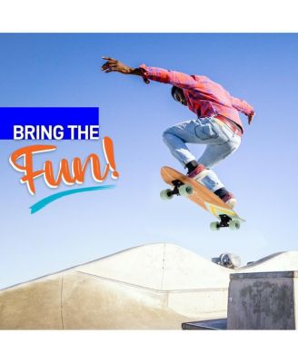 Canadian Maple Deck Skateboard, Mini Cruiser, Designed for Kids, Teens, and Adults, Green