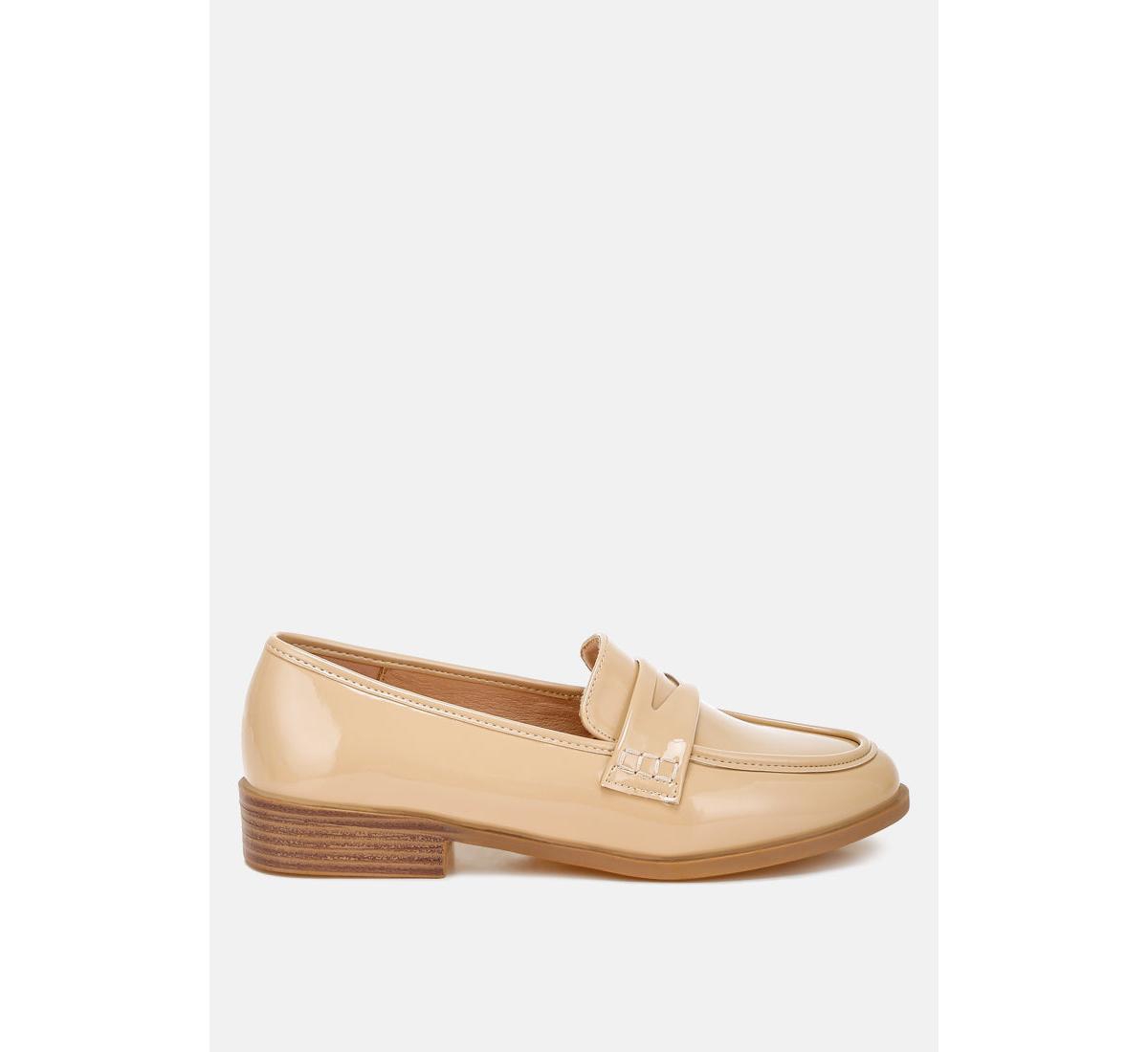 Mogul Penny Strap Detail Loafers - Brown