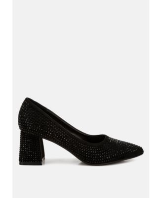 Caspia Rhinestones Embellished Pumps